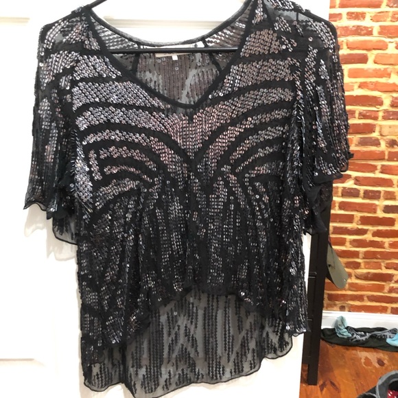 Parker Tops - Parker Lucas beaded sequin top